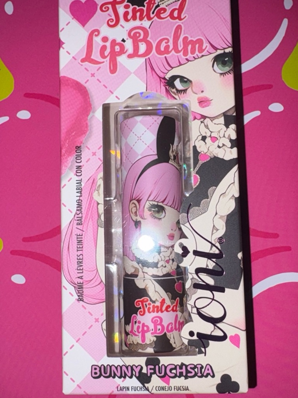Bunny Fuchsia Tinted Lip Balm — Brand: (unspecified) — Pink